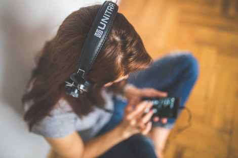 woman technology music headphones stock photo pexels